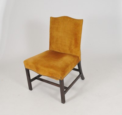 Lot 473 - A large mahogany framed upholstered chair,...