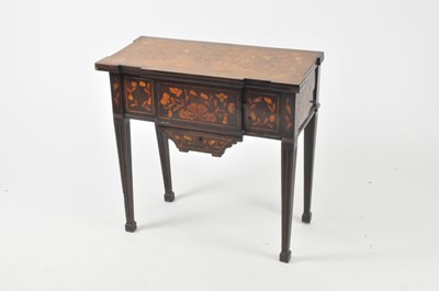 Lot 538 - A 19th century marquetry card table