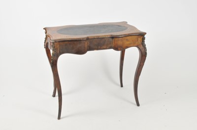 Lot 500 - A 19th century Louis XV style walnut and parquetry bureau