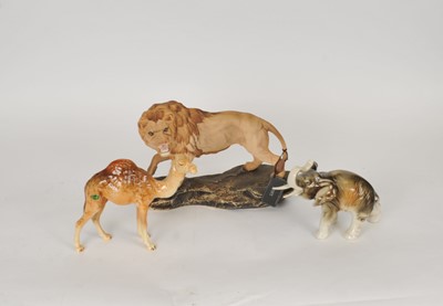 Lot 300 - Beswick and Royal Dux wild animals