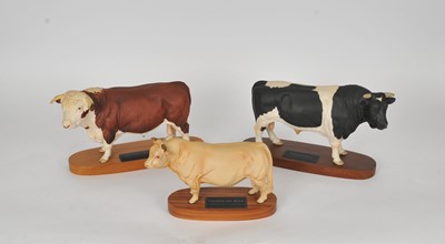 Lot 301 - Three Beswick Connoisseur bulls