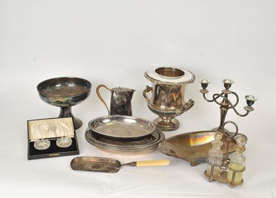Lot 39 - A collection of silver plated wares