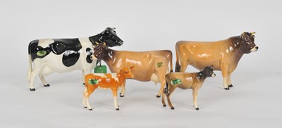 Lot 306 - Beswick Friesian Cow, Jersey Cow and Jersey Bull