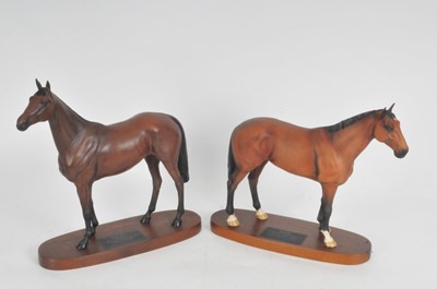 Lot 310 - Beswick Connoisseur models of 'Red Rum' and 'Nijinsky'