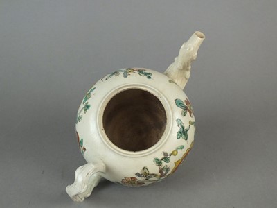 Lot 328 - Two Staffordshire salt-glaze stoneware teapots and covers