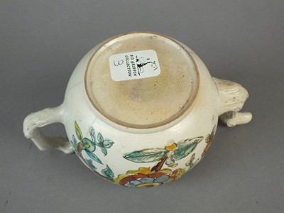 Lot 328 - Two Staffordshire salt-glaze stoneware teapots and covers