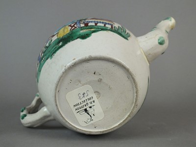 Lot 328 - Two Staffordshire salt-glaze stoneware teapots and covers