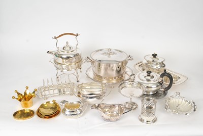 Lot 34 - A collection of silver plated wares