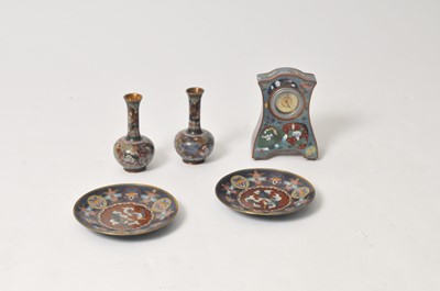 Lot 466 - A selection of Chiense cloisonné