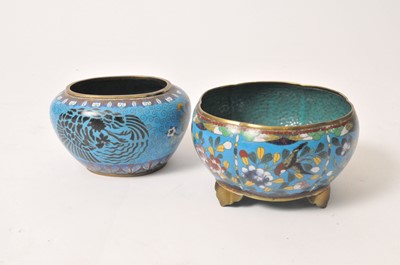 Lot 467 - Two Chinese cloisonné enamel bowls