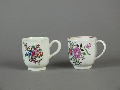 Lot 311 - Worcester and Bow coffee cups, 18th century