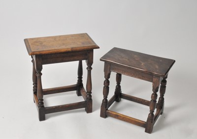 Lot 182 - Two 20th century, 17th century style, stained...