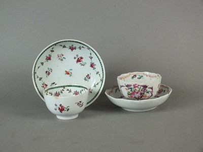 Lot 313 - Two Baddeley-Littler teabowls and saucers