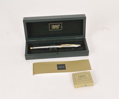 Lot 386 - A cased Cross fountain pen, presentation edition to employees of Land Rover