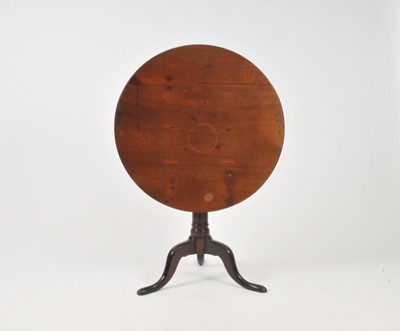 Lot 507 - A 19th century mahogany snap-top tripod table