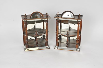 Lot 402 - A pair of Victorian architectural three-tier wall-hanging