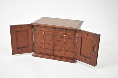 Lot 166 - A Victorian mahogany table collectors cabinet,...