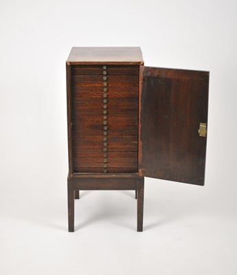 Lot 158 - An early 20th century stained oak and oak...