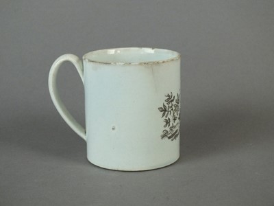 Lot 255 - Newcastle upon Tyne pearlware coffee can, late 18th century