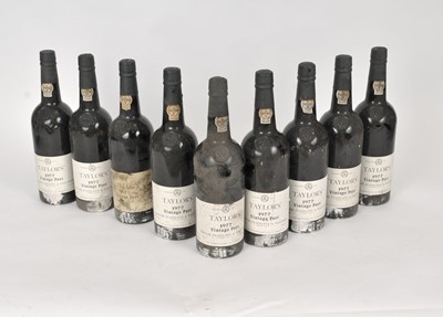 Lot 455 - Nine bottles of 1977 Taylor's port