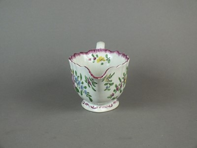 Lot 277 - Bow polychrome sauceboat, circa 1760