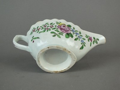 Lot 277 - Bow polychrome sauceboat, circa 1760