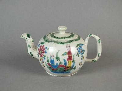 18th Century Staffordshire Black Glazed Miniature Teapot.