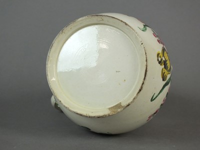 Lot 261 - Staffordshire creamware teapot and baluster jug