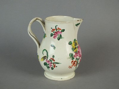Lot 261 - Staffordshire creamware teapot and baluster jug