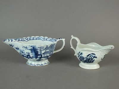 Lot 317 - Two 18th century English sauceboats