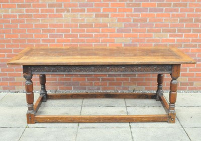 Lot 527 - A rustic 18th century and later country oak...