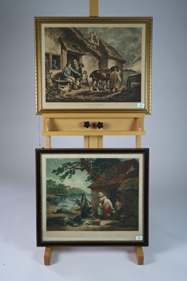 Lot 46 - Collection of framed prints after George Morland and Hunting Scenes