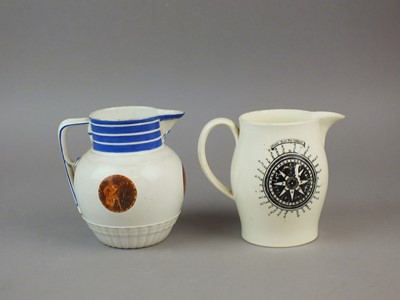 Lot 145 - Liverpool pearlware jug and a creamware jug
