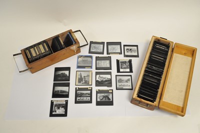 Lot 393 - A collection of glass photographic slides relating to WW2 and Germany (115)