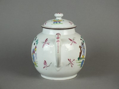 Lot 281 - A Bow teapot and cover, circa 1760-65