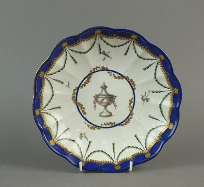 Lot 290 - Chelsea-Derby lobed circular dish, circa 1790