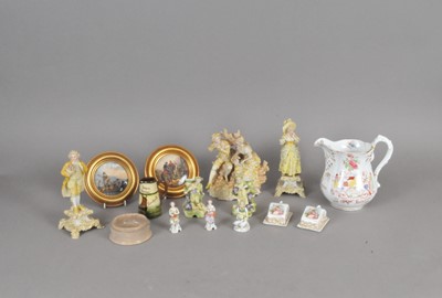 Lot 161 - A mixed collection of ceramics 19th century...