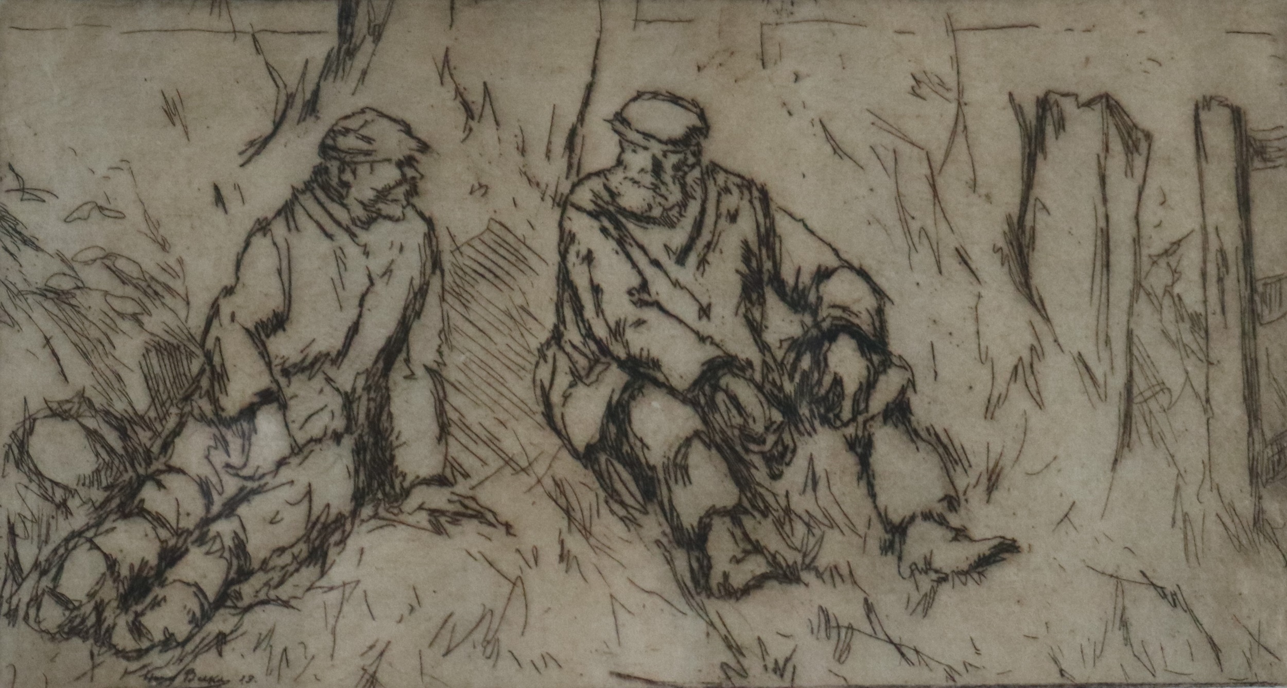 Lot 66 Harry Becker (British 18651928), Farm