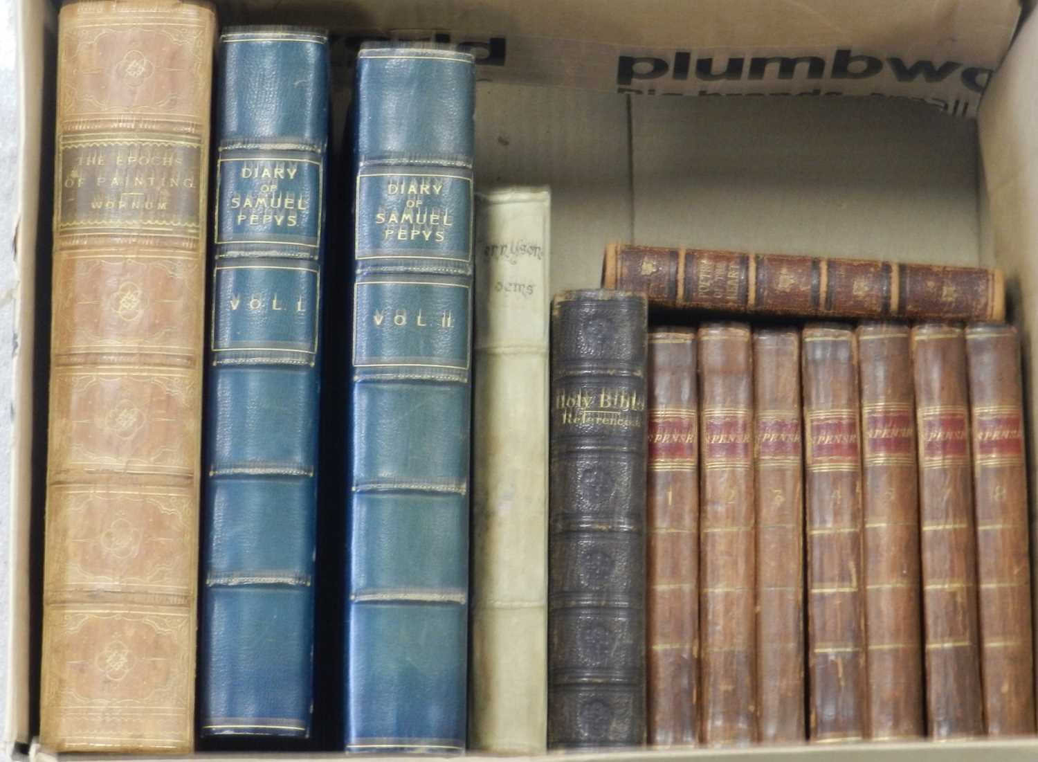 Lot 12 - Diary of Samuel Pepys, 2 vols 1924. Half blue...
