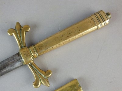 Lot 370 - 18th Century Continental stiletto dagger