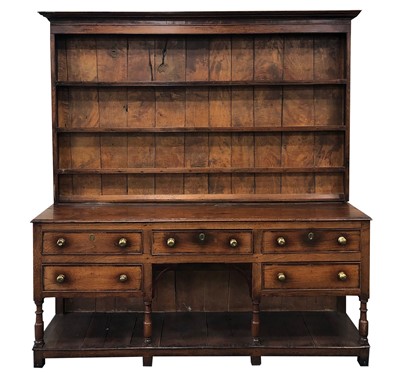 Lot 469 - A 19th century oak dresser, South Wales