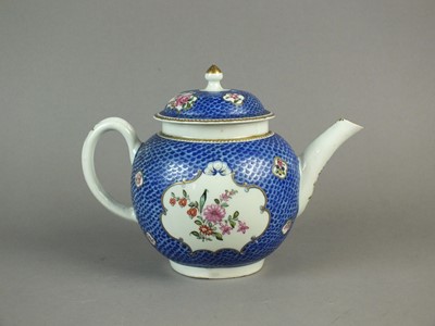 Lot 301 - Philip Christian & Co Liverpool teapot and cover, circa 1770-75