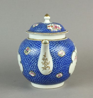 Lot 301 - Philip Christian & Co Liverpool teapot and cover, circa 1770-75