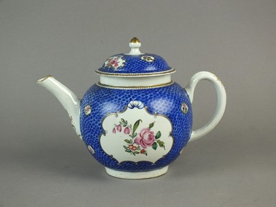 Lot 301 - Philip Christian & Co Liverpool teapot and cover, circa 1770-75