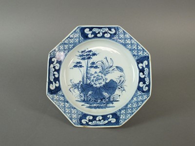 Lot 175 - Bow octagonal dessert plate, circa 1760