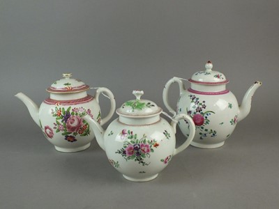 Lot 324 - Three 18th century teapots