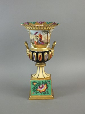 Lot 179 - 19th century French porcelain vase, lacking cover