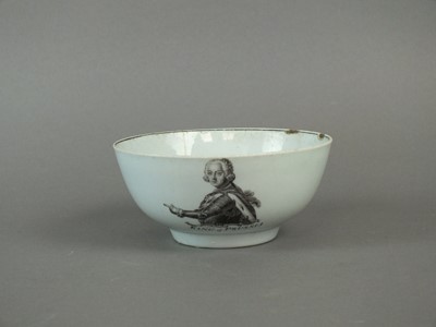 Lot 182 - Worcester 'King of Prussia' bowl