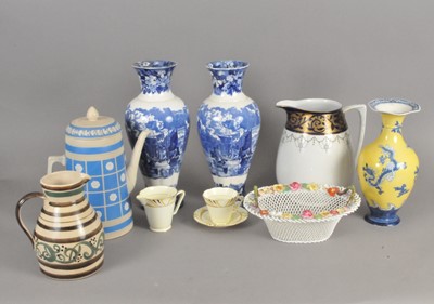 Lot 188 - Selection of English ceramics, 19th and 20th century