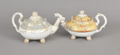 Lot 198 - Two H. & R. Daniel teapots and covers, circa 1830